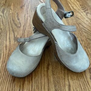 Dansko Tan Wedge Shoes
